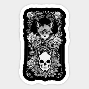 Purr Evil - Goth Cat Sticker